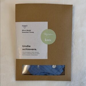 knix Micro Modal Essential Thong — Blue